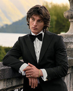 Eleganter schwarzer Smoking Anzug von WILVORST für Black Tie Events und Gala