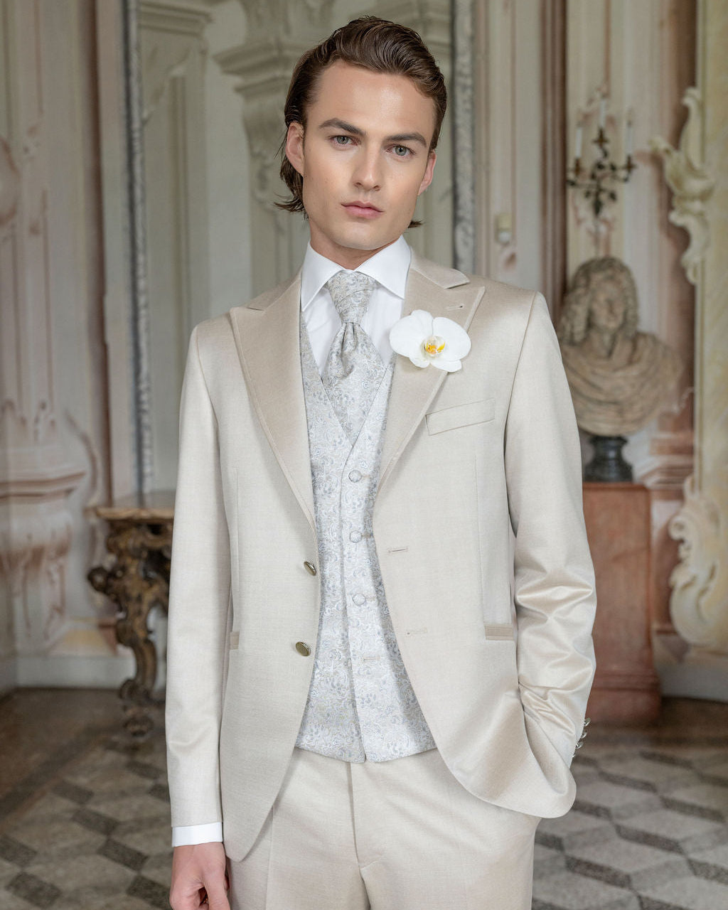 WILVORST Hochzeitsanzug 2027 - Trandfarbe Champagner 