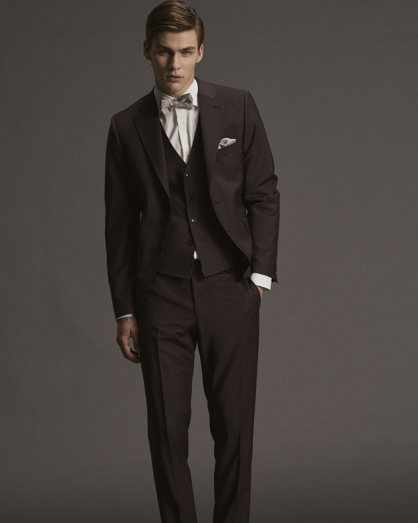 Dunkelroter Mix & Match Anzug von ATELIER TORINO by WILVORST für einen modernen Herren-Look
