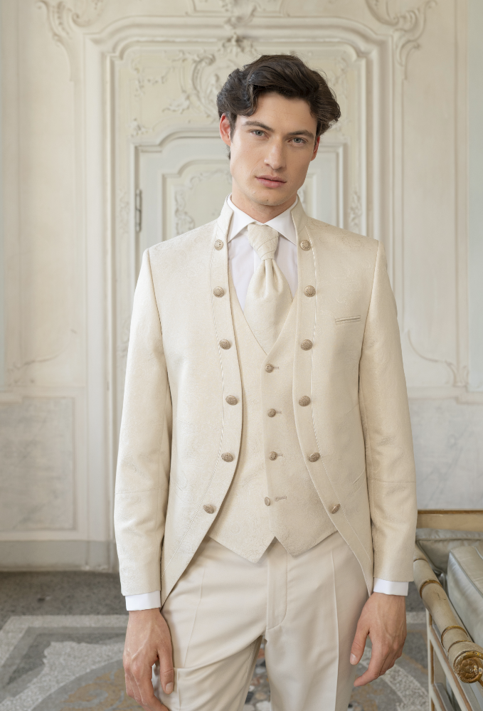 WILVORST Hochzeitsanzüge 2027 mit modernen Farben und festlichen Designs fürMänner / Stehkragen Hochzeitsanzug  von TZIACCO by WILVORST